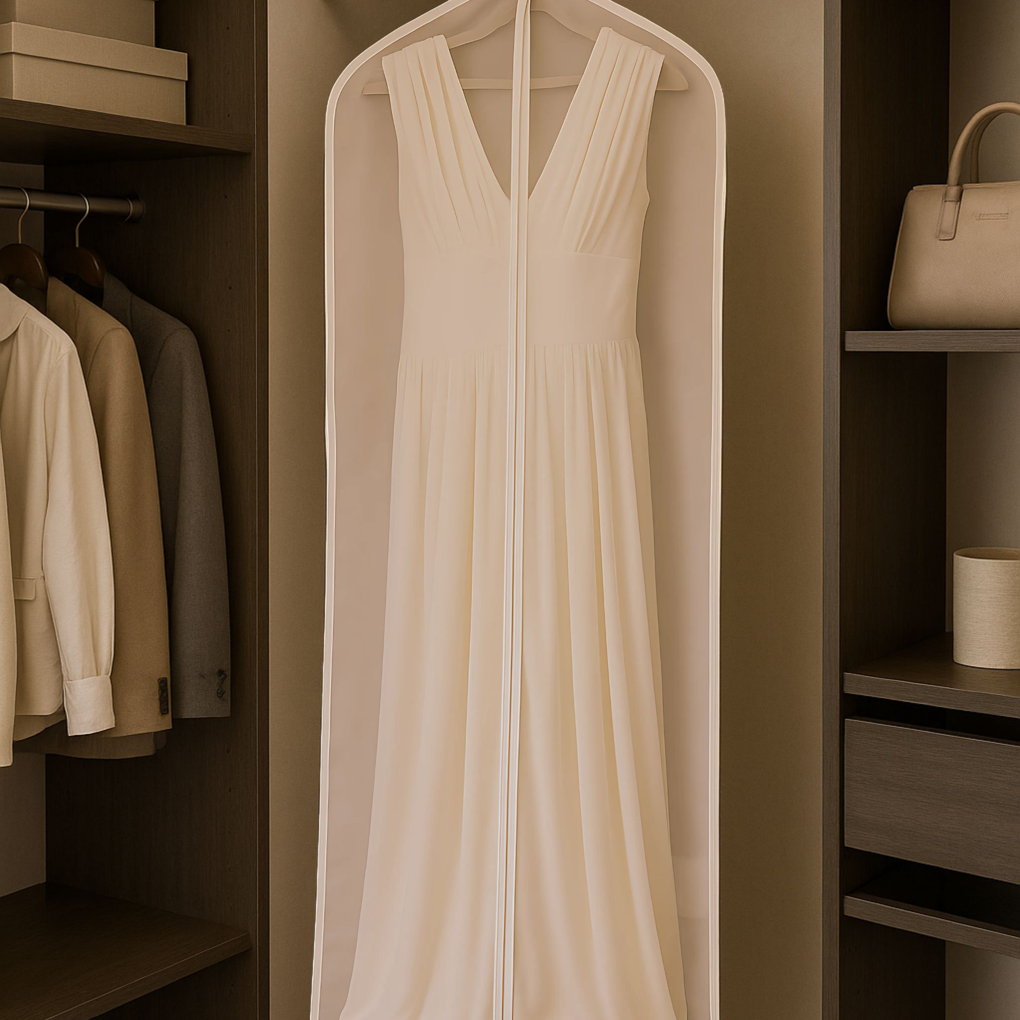 Capa Para Roupas em Organza Leve e Respirável G