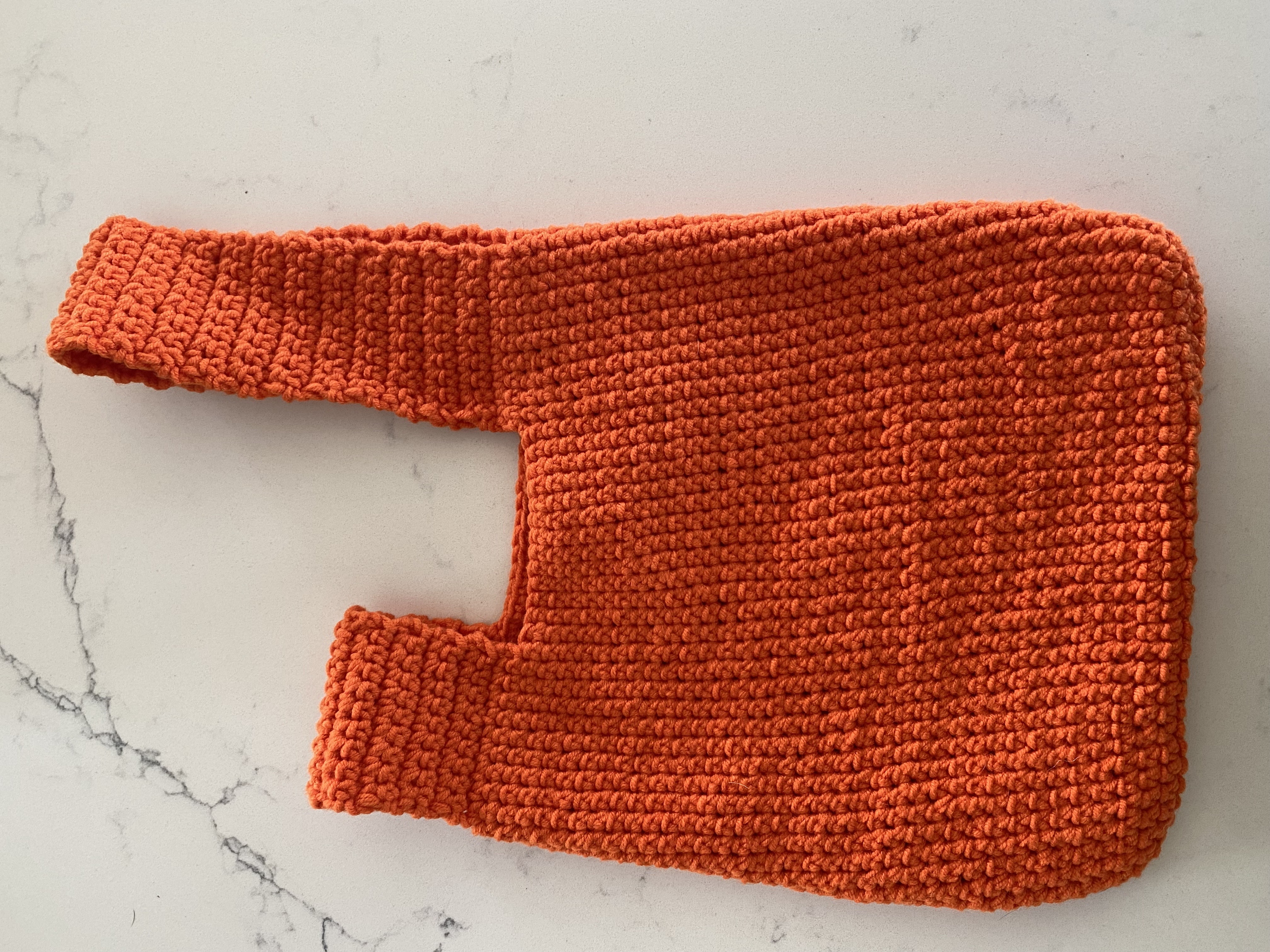 Handmade Orange Crochet Bag