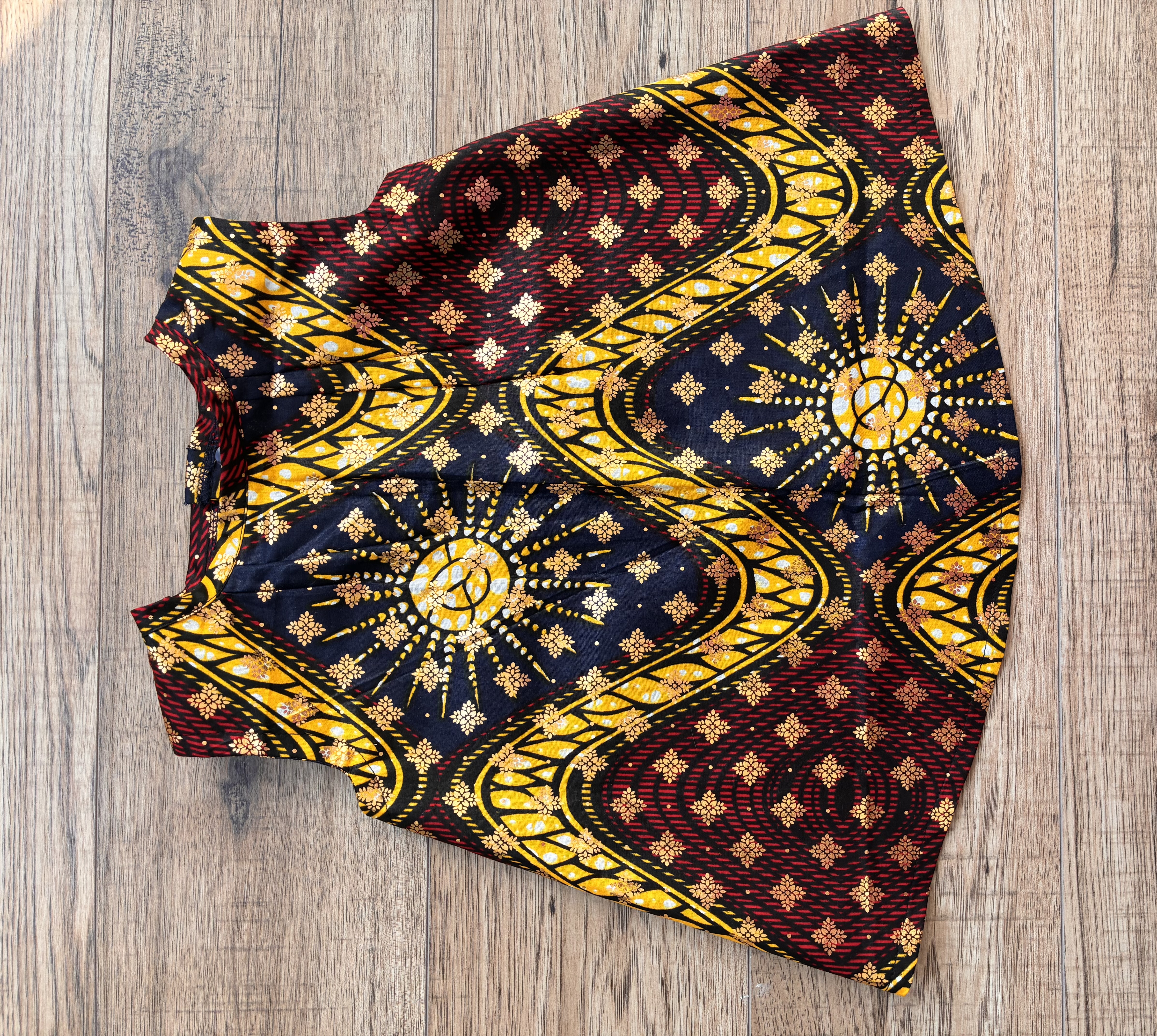 African Print Sleeveless Top