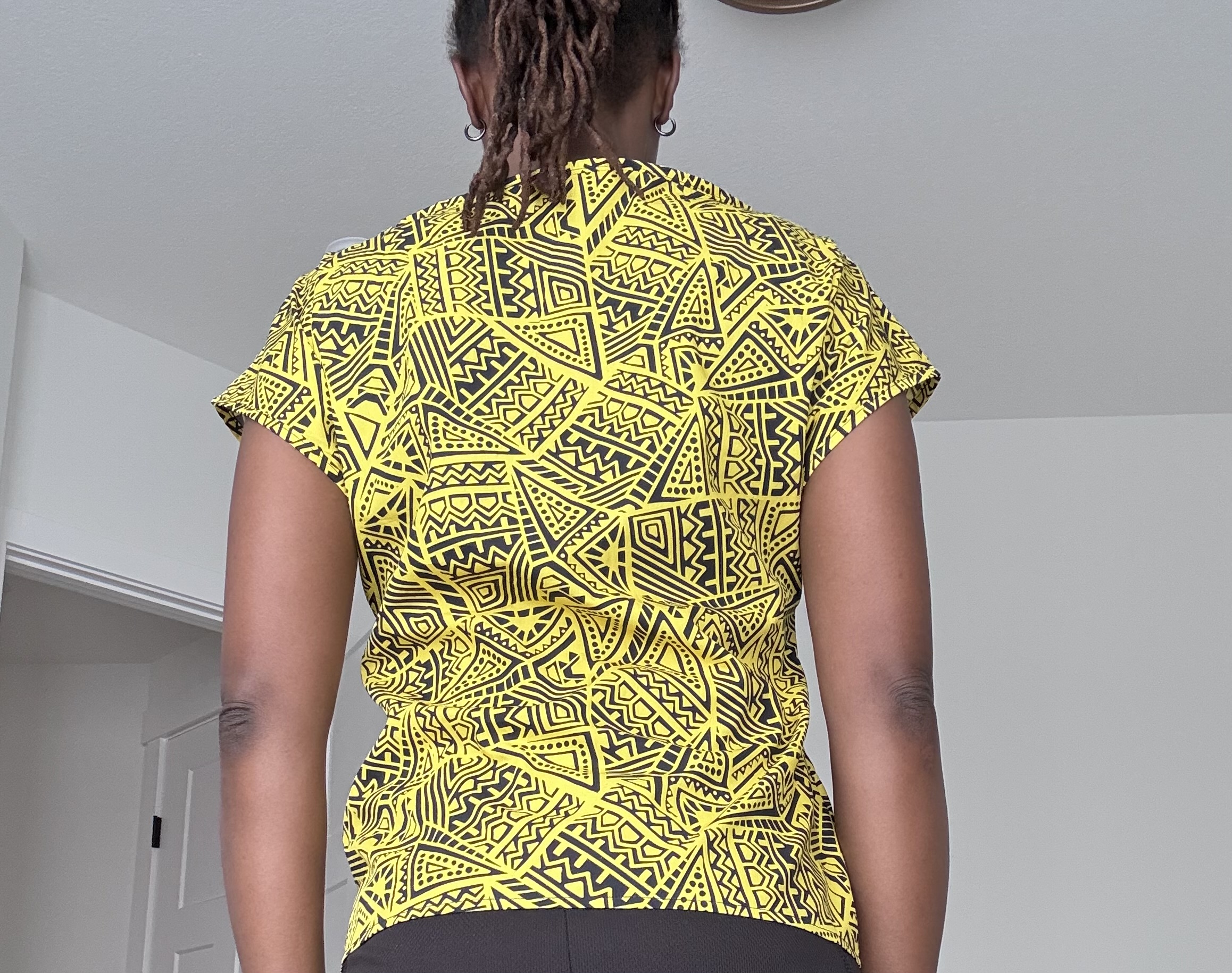 Yellow Tribal Print T-shirt