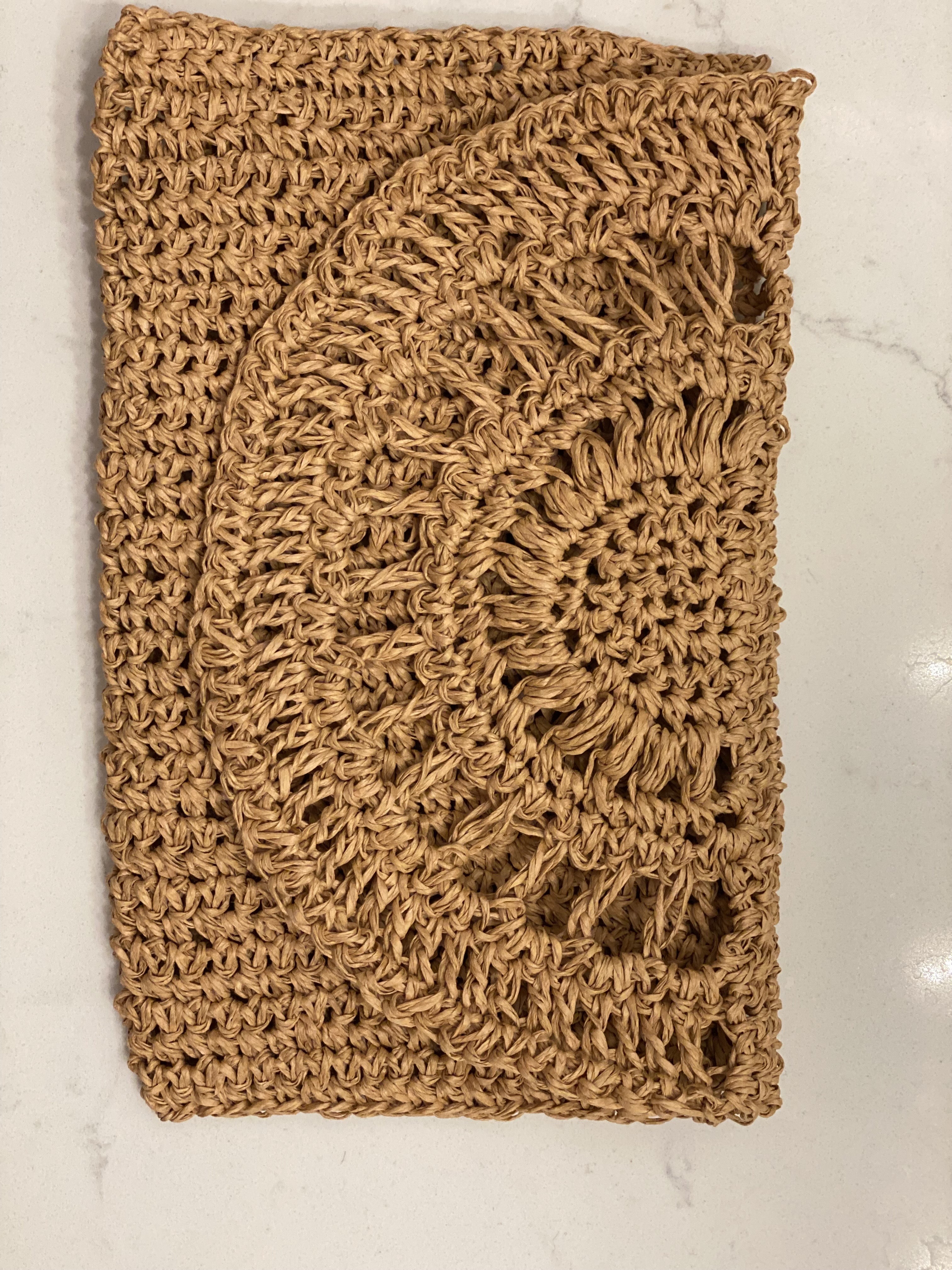 Handwoven Raffia Clutch