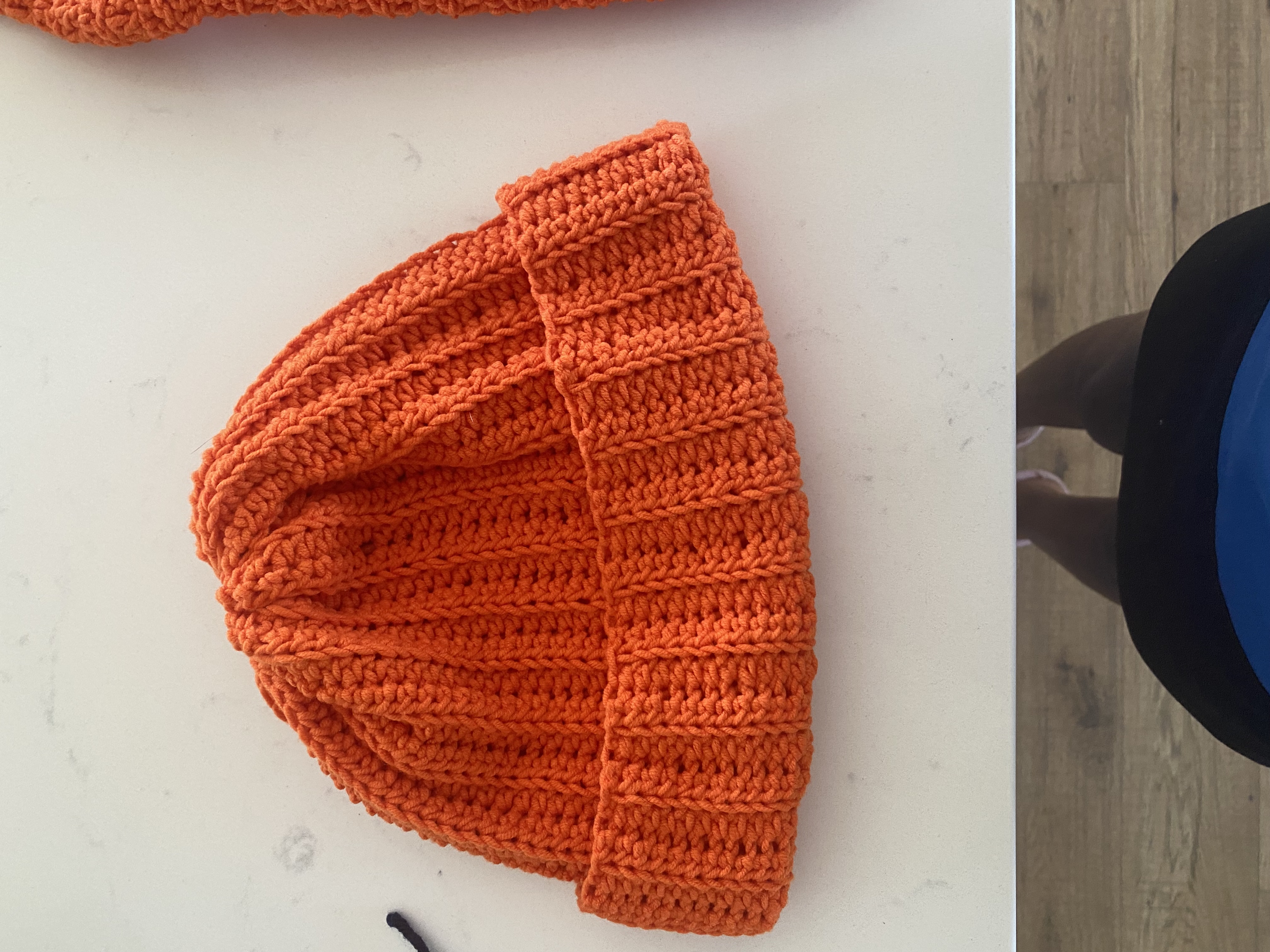 Handmade Orange Crochet Beanie