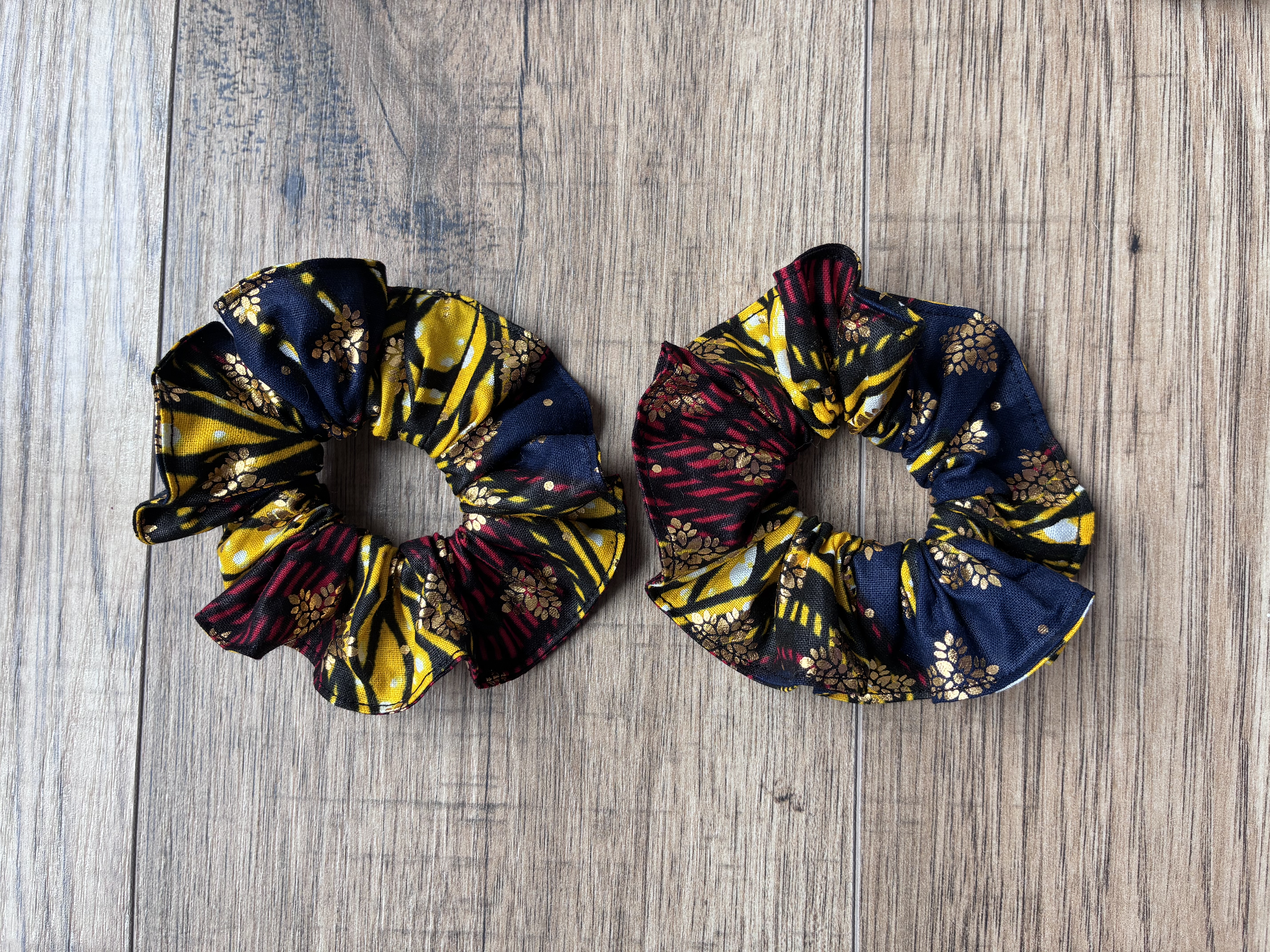 African Print Scrunchies Set