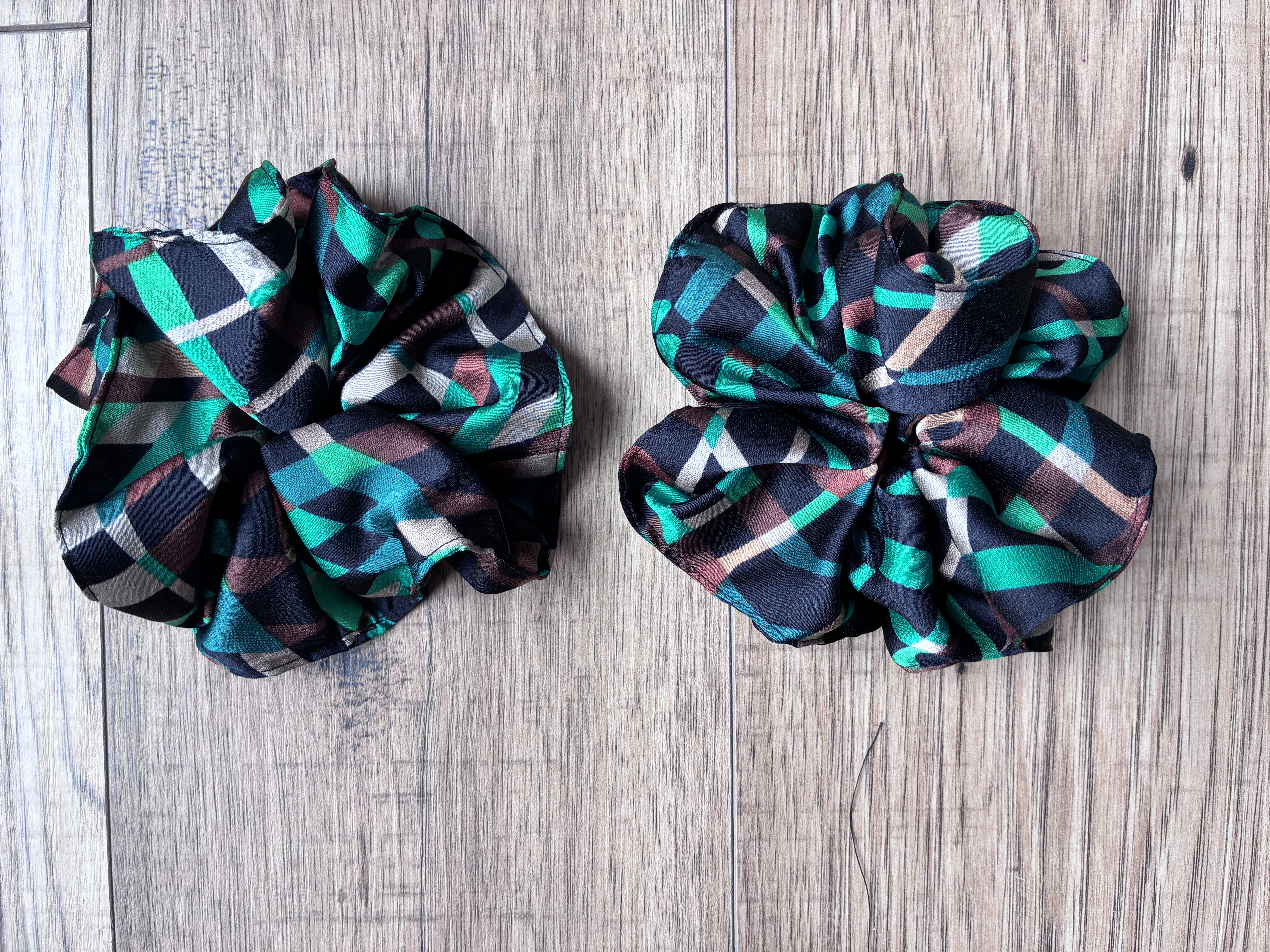 Silk Patterned Scrunchies
