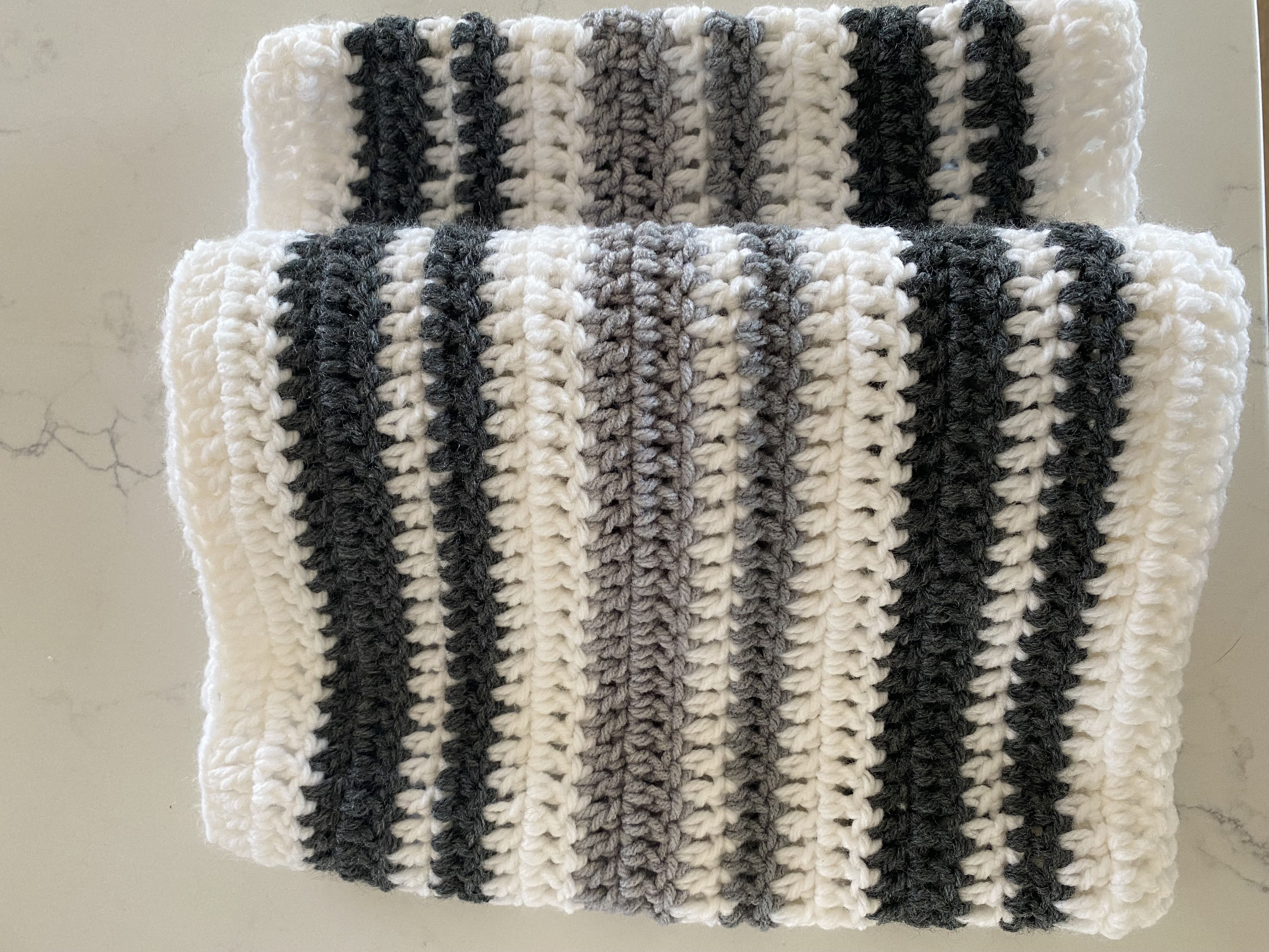 Striped Crochet Blanket