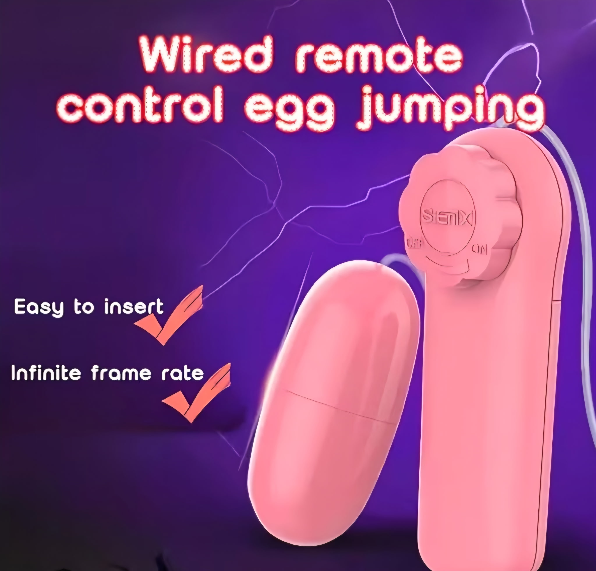 Wired Remote Control Egg Vibrator