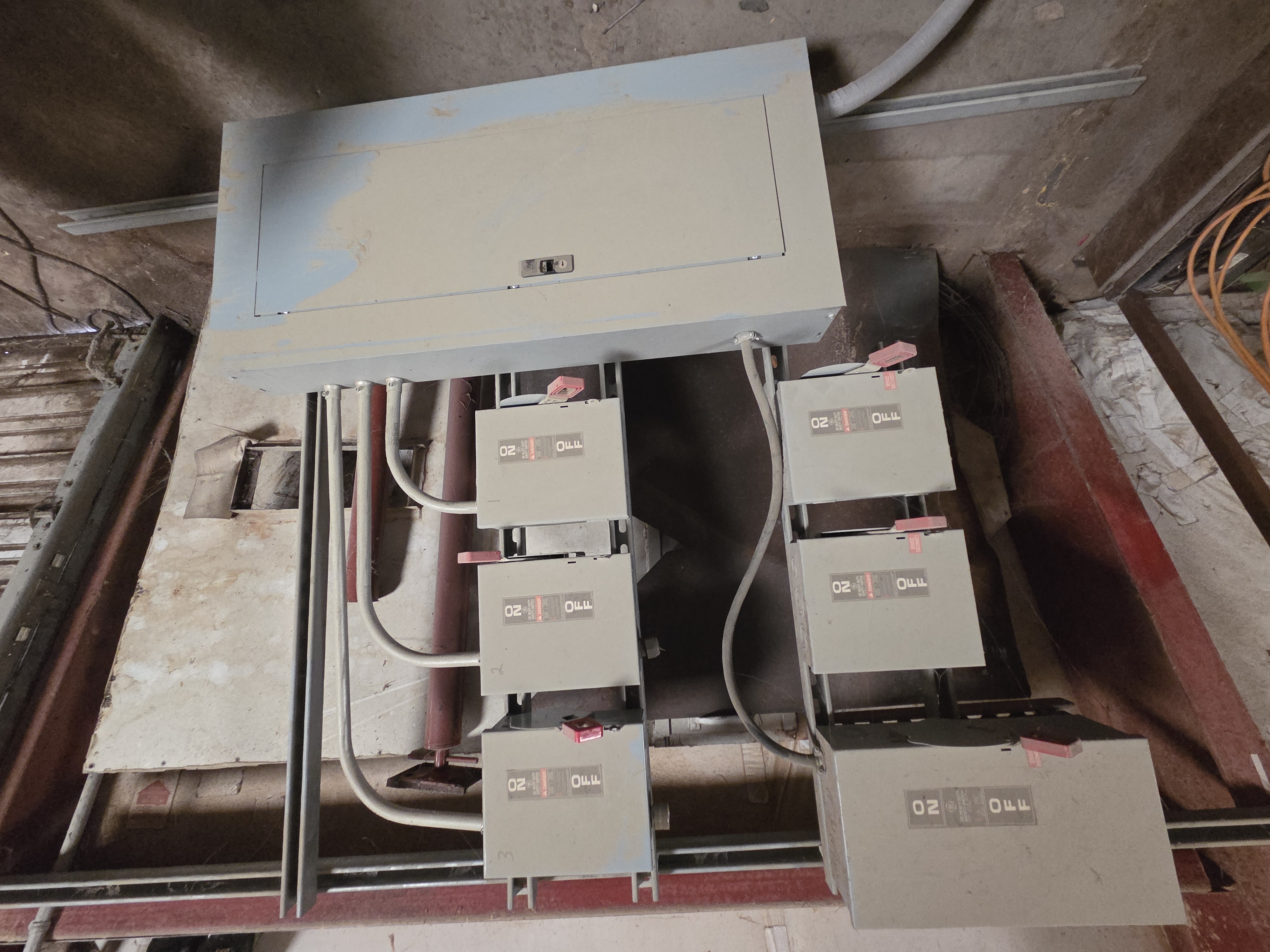 3 Phase Breaker Panel with disconnect switches