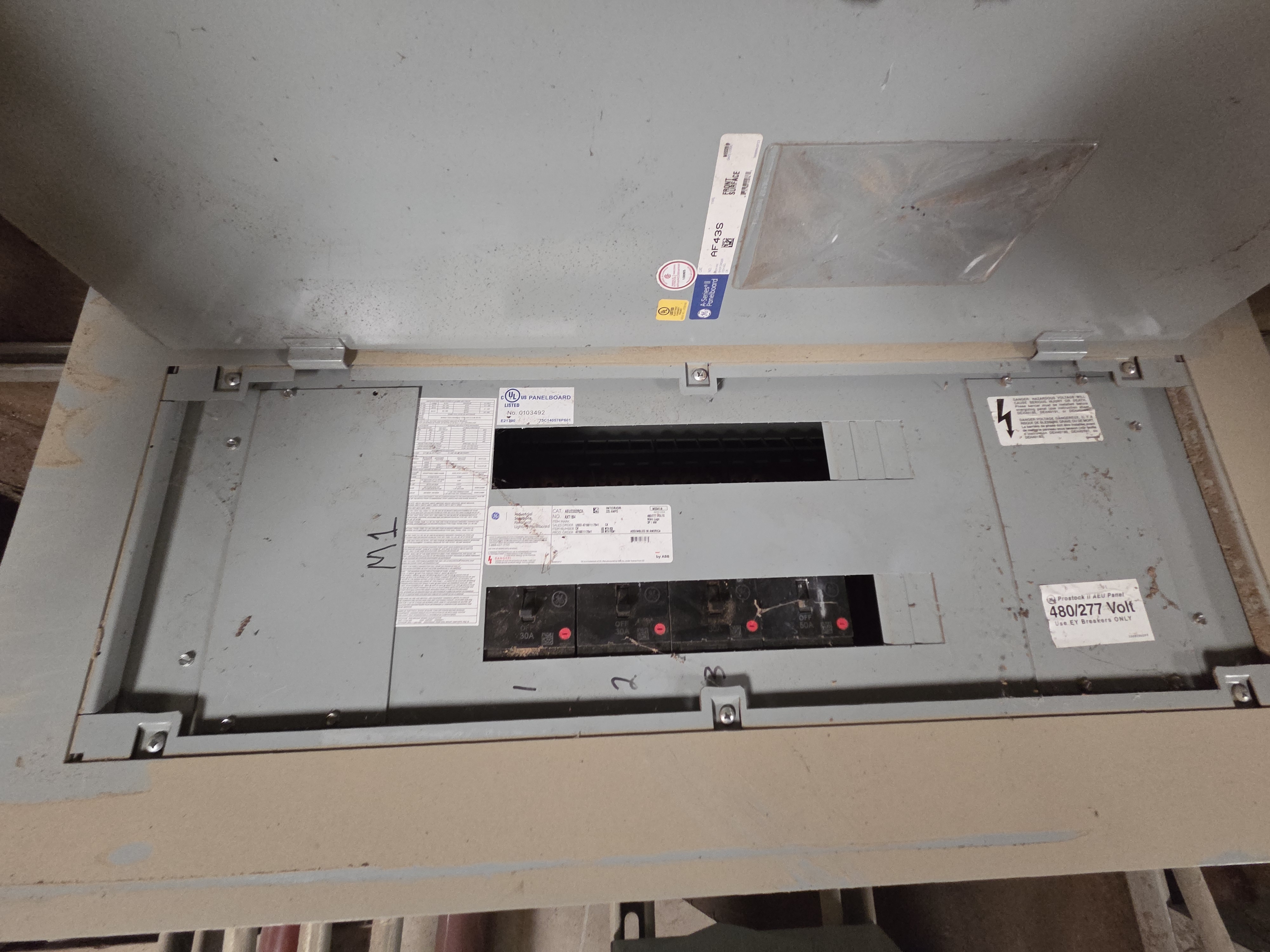 3 Phase Breaker Panel with disconnect switches
