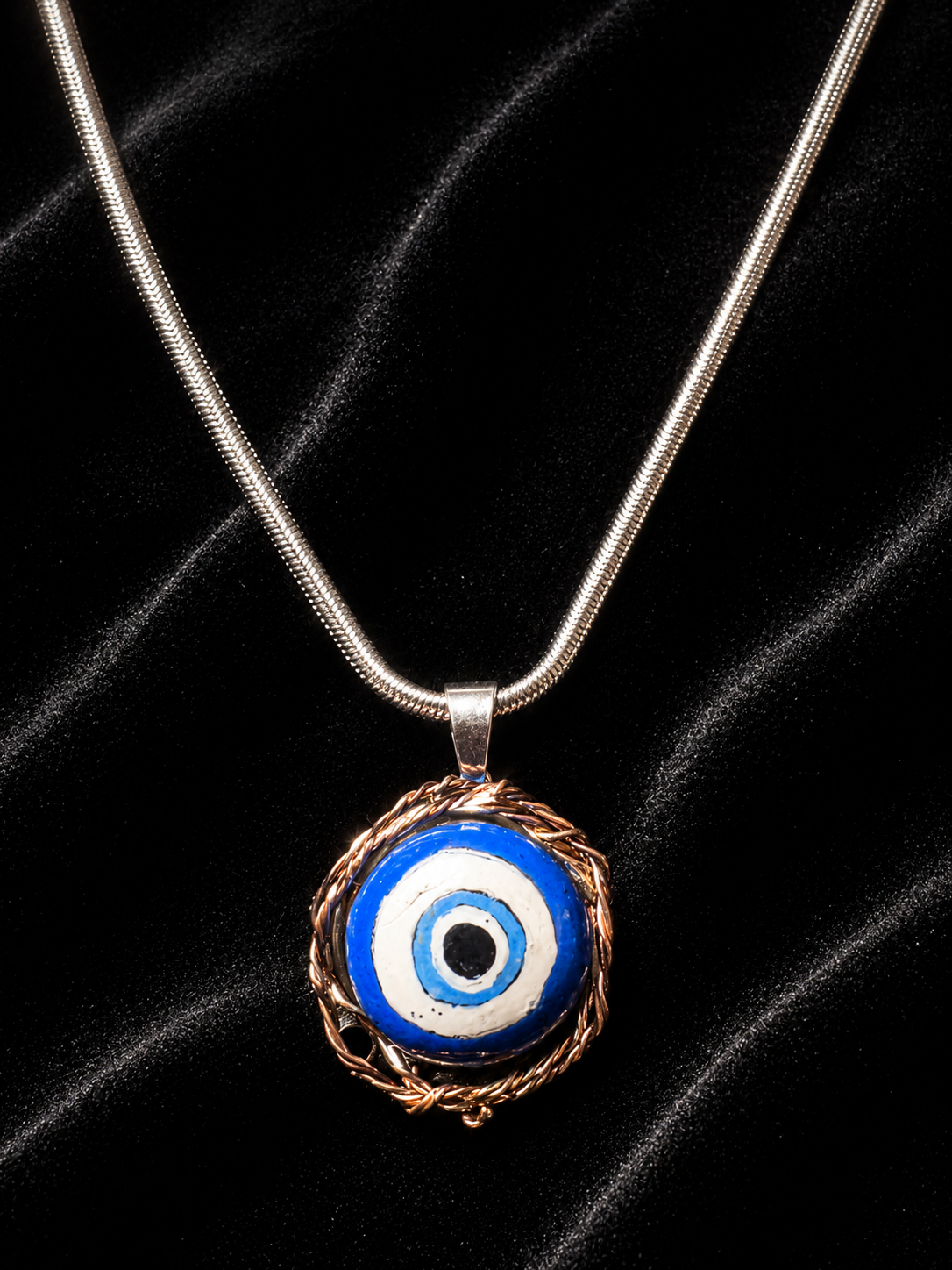 Pendentif Œil Protecteur en Verre