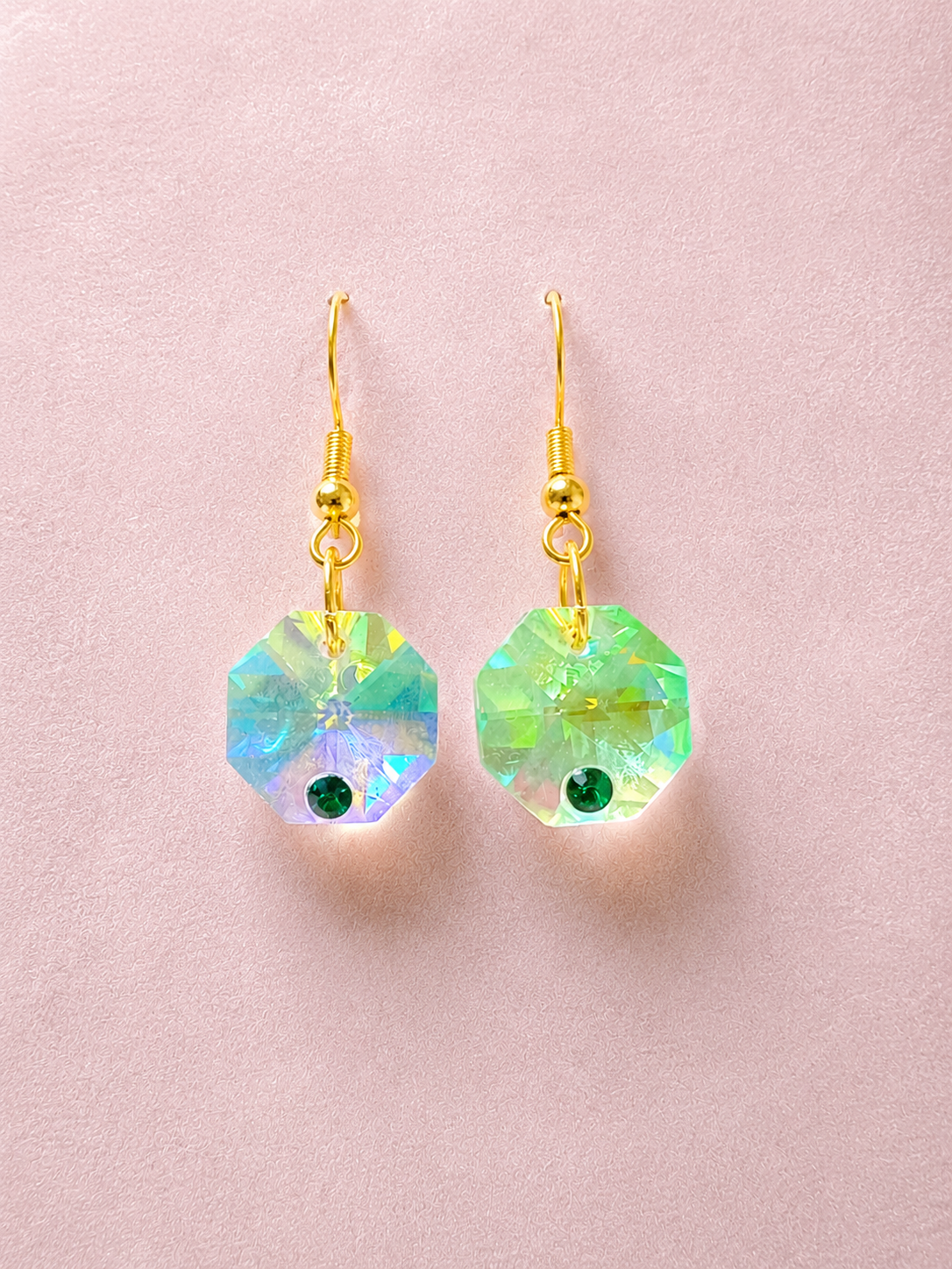 Boucles d'Oreilles Cristal Attrape-Soleil