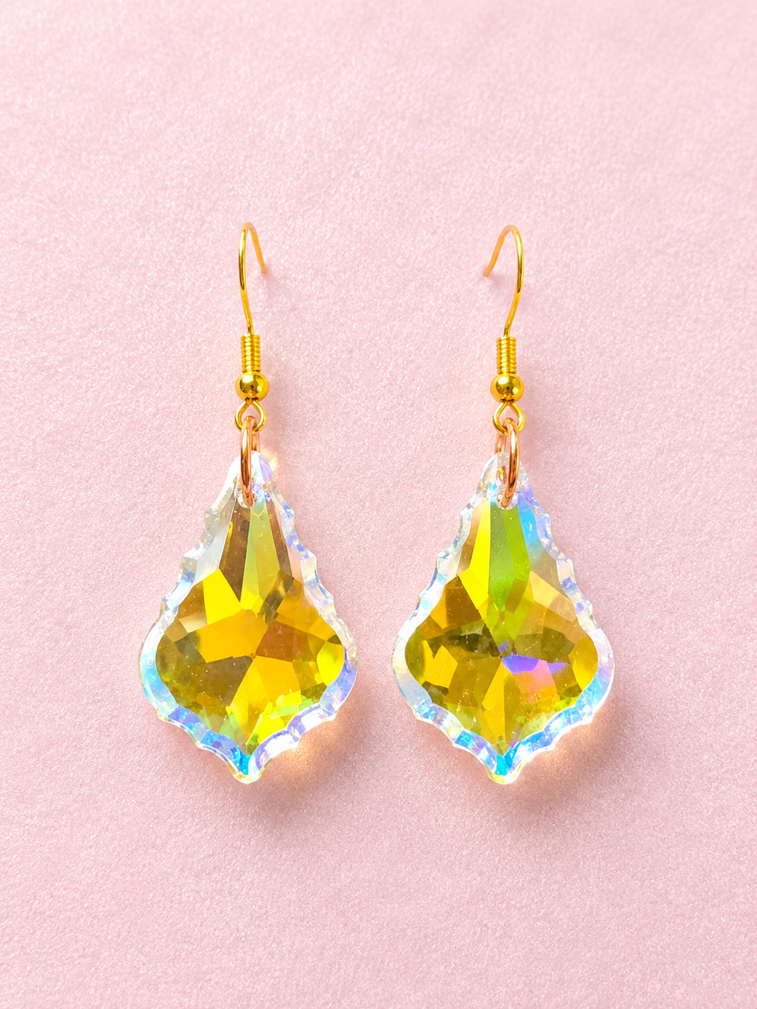 Boucles d'Oreilles en Cristaux Attrape-Soleil