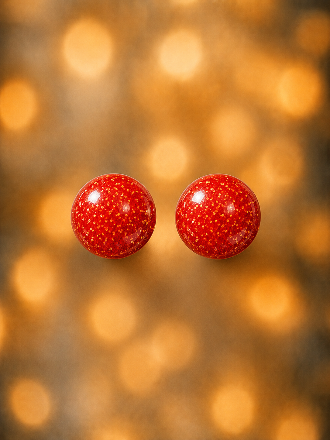 Cabochons scintillants – Résine Époxy Rouge Brillant