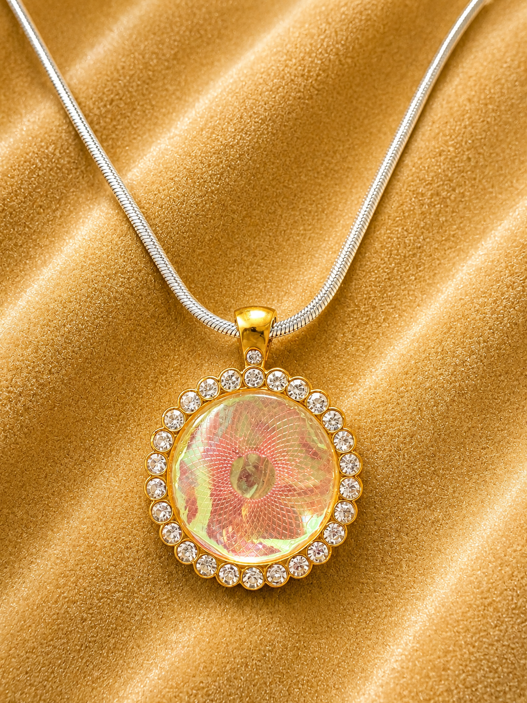 Pendentif en Verre Holographique