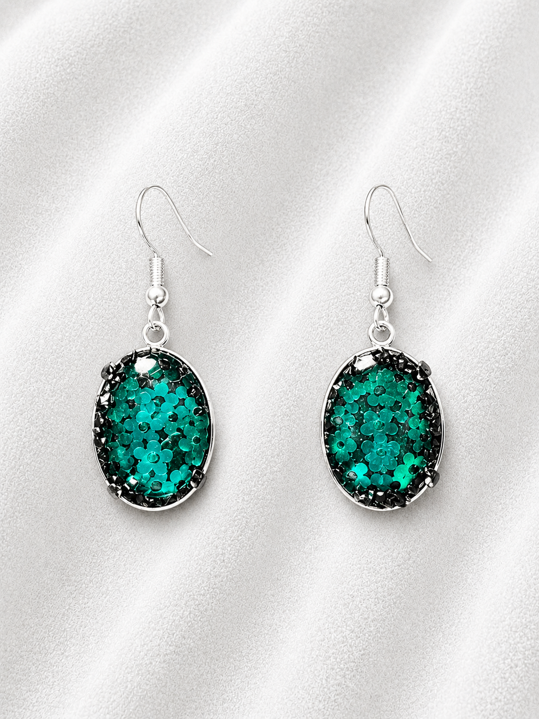 Boucle d'Oreille Obsidienne Naturelle