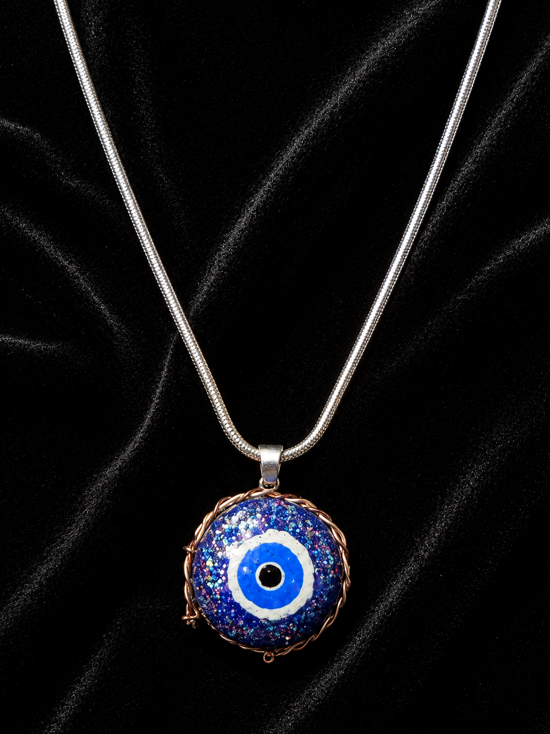 Pendentif Œil Protecteur Scintillant
