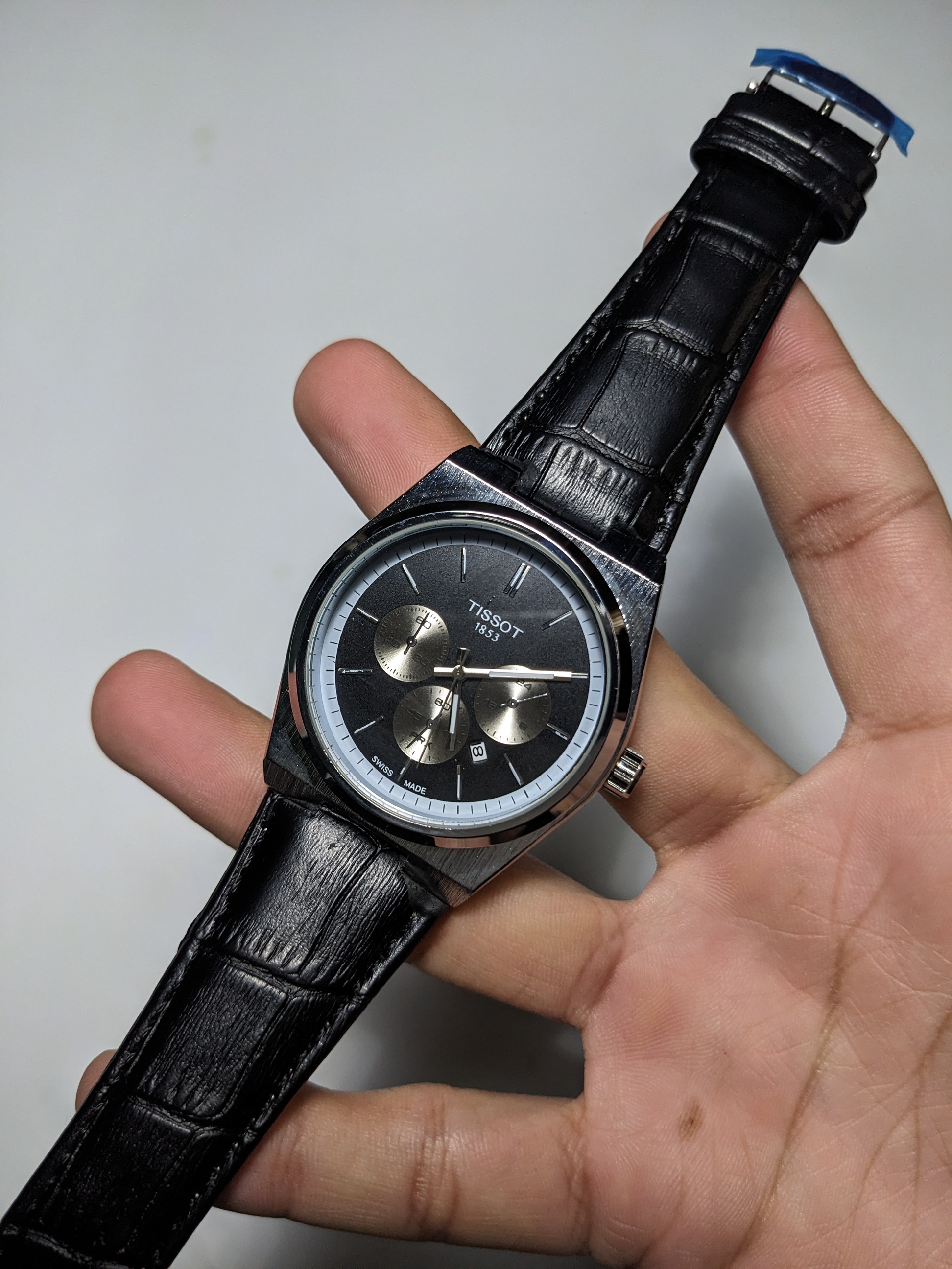 Tissot PRX 2 Tone Silver (Black Leather)