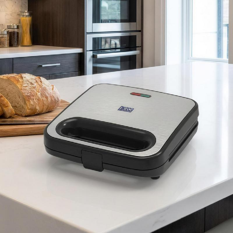 SANDUCHERA GRILL DKASA 750W ANTIADHERENTE 2 PUESTOS PLACAS TRIANGULO 
