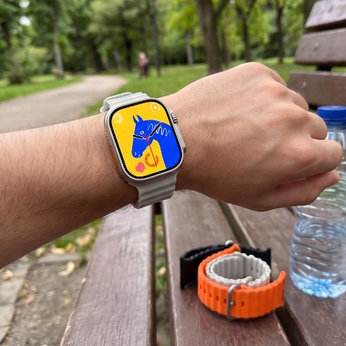 SMARTWATCH RELOJ INTELIGENTE X8 ULTRA 49MM BLUETOOTH IOS ANDROID RITMO CARDIACO OXIGENO DEPORTE CARGA INALAMBRICA