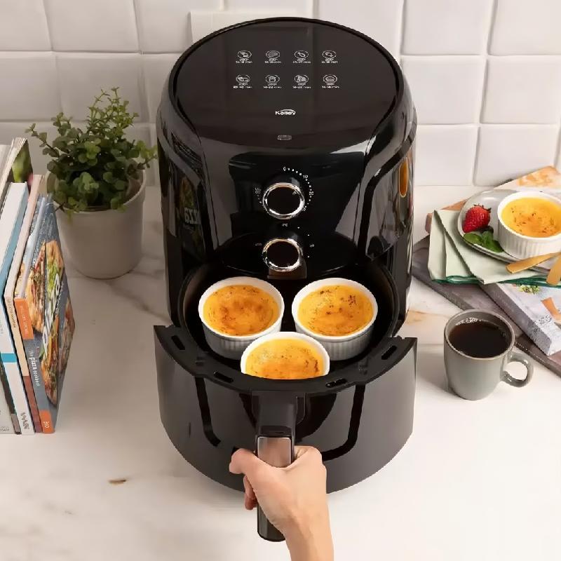 FREIDORA DE AIRE AIR FRYER KALLEY 4.5L 1450W SIN ACEITE DIGITAL ANTIAHERENTE 