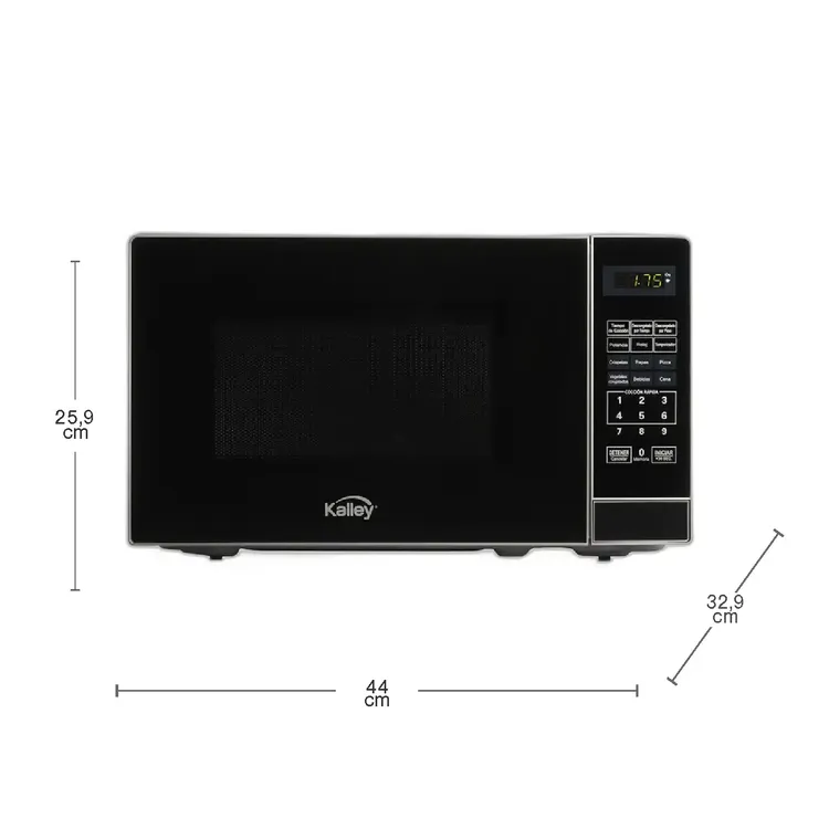 HORNO MICROONDAS KALLEY K-MW07N NEGRO 110V 700W 20L