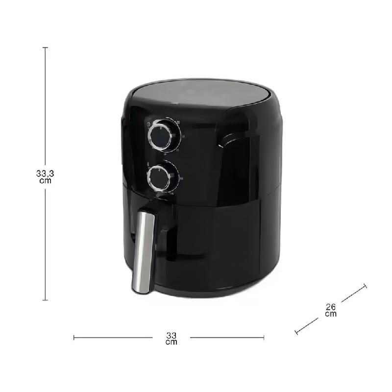 FREIDORA DE AIRE AIR FRYER KALLEY 4.5L 1450W SIN ACEITE DIGITAL ANTIAHERENTE 