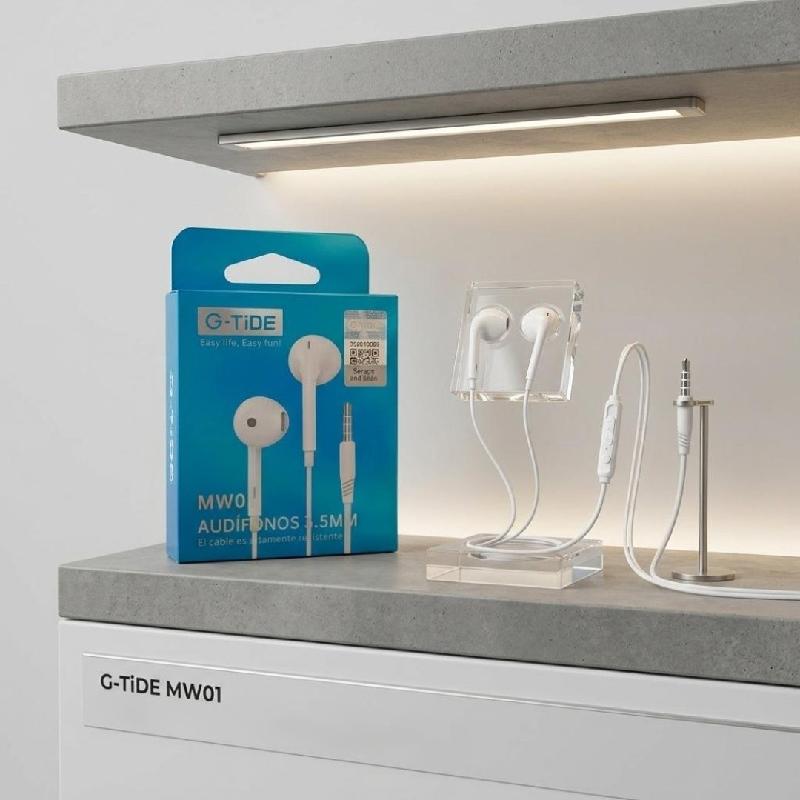 AUDIFONOS AURICULARES CON CABLE ALAMBRICOS CON ENTRADA 3.5 MM CON MICROFONO CONTROL VOLUMEN