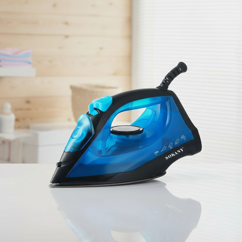 PLANCHA A VAPOR SOKANY SK-11005 POTENCIA 1600W PARA USO DOMÉSTICO