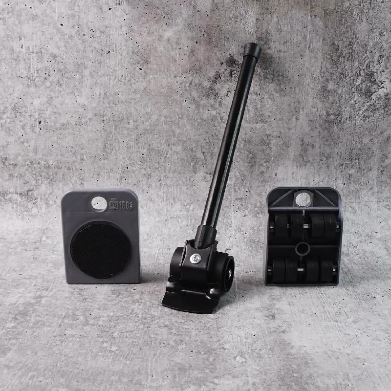 SOPORTE BASE PALANCA ELEVADOR CON RUEDAS PARA MOVER MUEBLES