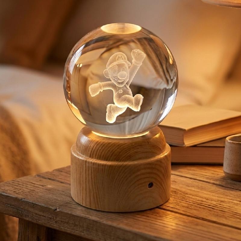 ESFERA CRISTAL 3D DE PERSONAJES 