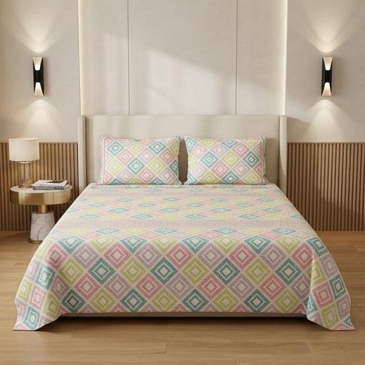 JUEGO DE SÁBANAS CON DISEÑO TRIBAL PARA CAMA 140X190CM COSTURAS REFORZADAS TRANSPIRABLE