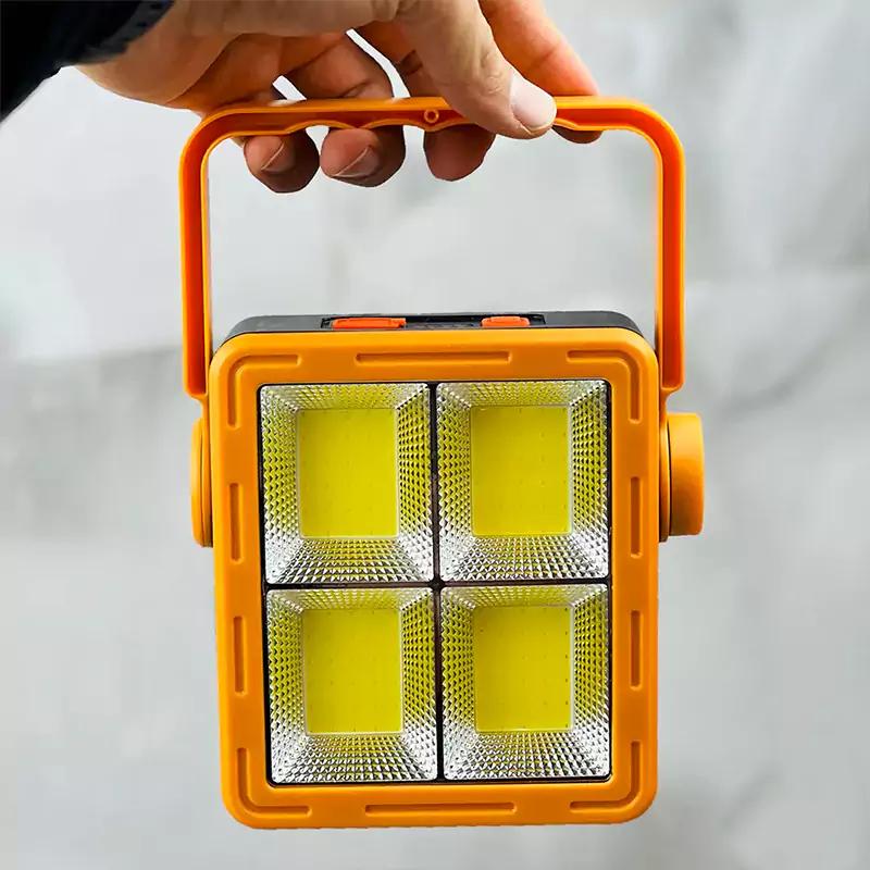 LÁMPARA LINTERNA FOCO PORTÁTIL RECARGABLE SOLAR LED 