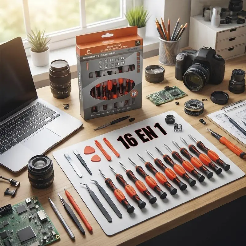 DESTORNILLADORES PRECISION KIT HERRAMIENTAS REPARACION ELECTRONICA DESARMADOR SET 16 EN 1 