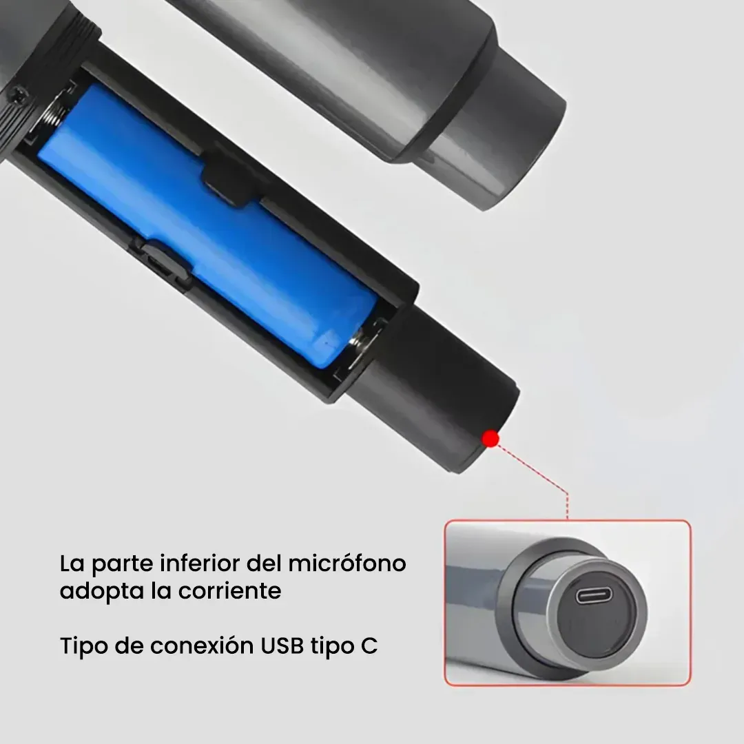 MICROFONO INALAMBRICO RECARGABLE UHF TTD-M10