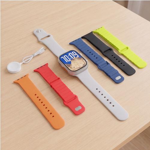 SMARTWATCH X8 PRO RELOJ INTELIGENTE 7 CORREAS PANTALLA 2.19" MONITOREO CARDIACO IOS ANDROID