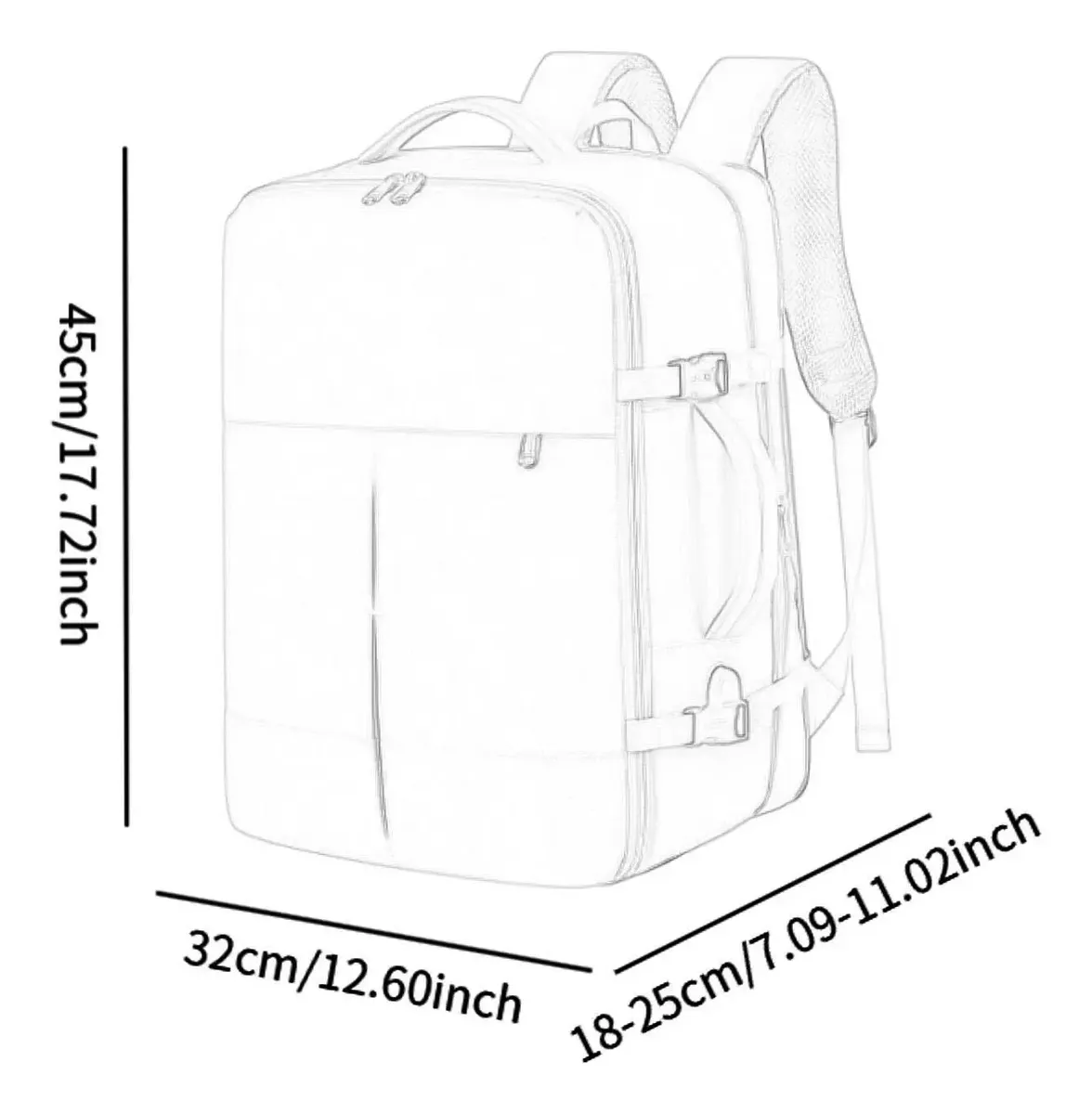 MORRAL AMAZON MOCHILA EXPANDIBLE PORTATIL IMPERMEABLE GRAN CAPACIDAD