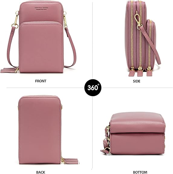 BOLSO DAMA CARTERA MANO MULTICOMPARTIMENTOS 3 DIVISIONES CUERO SINTETICO