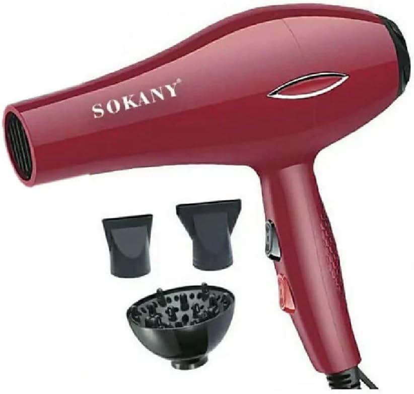 SECADOR DE CABELLO SOKANY SK-2215 2600W DIFUSOR CON BOQUILLA 2 VELOCIDADES 2 TEMPERATURAS MKP N230MK