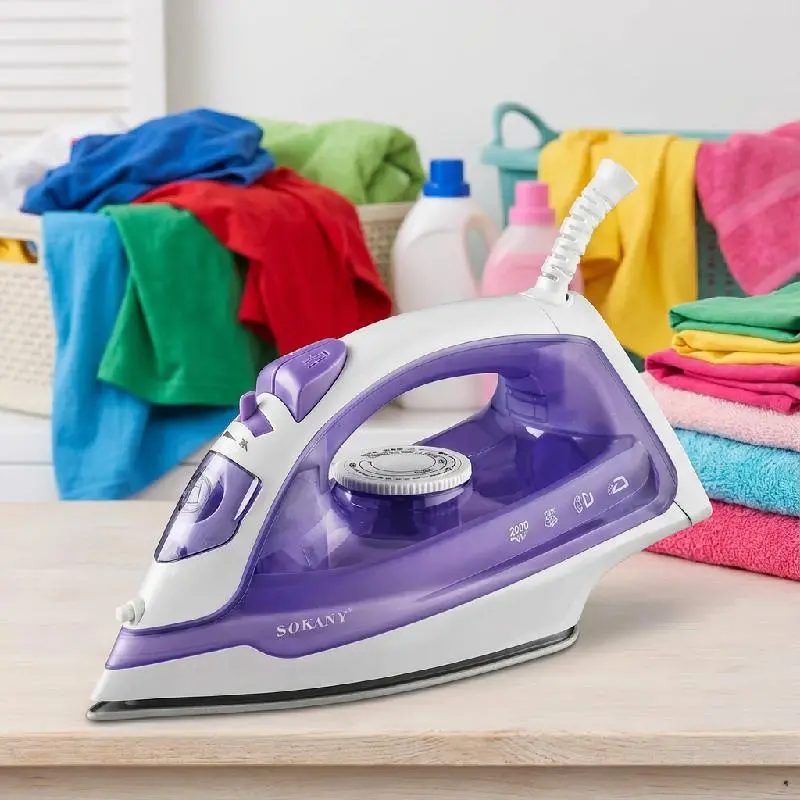 PLANCHA PARA ROPA CASERA A VAPOR POTENCIA DE 2000W SOKANY SK2111