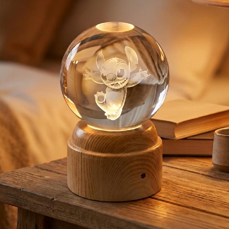 ESFERA CRISTAL 3D DE PERSONAJES 