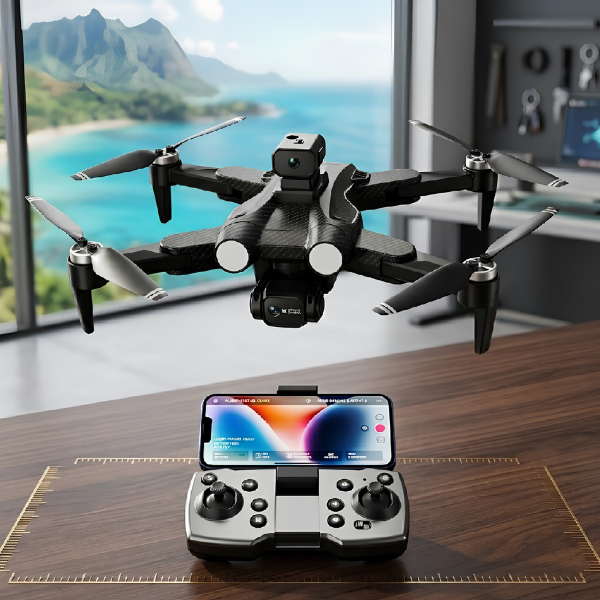 DRONE PLEGABLE 8K CON DOBLE CÁMARA ZOOM 50X MOTOR BRUSHLESS BATERÍA 1800MAH 20 ALCANCE 150M 