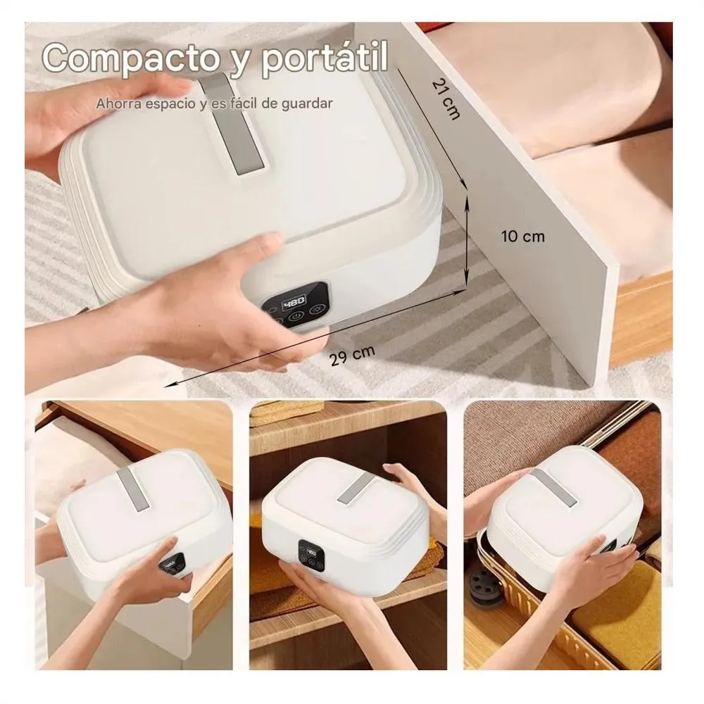 SECADOR DE ROPA PORTÁTIL PLEGABLE ELÉCTRICA A CONTROL REMOTO CON RAYOS UV 
