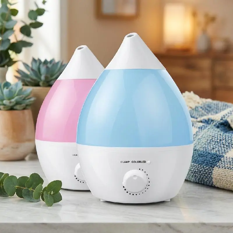 DIFUSOR HUMIDIFICADOR DE GOTA 3L ULTRASONICO LED CON AROMA 