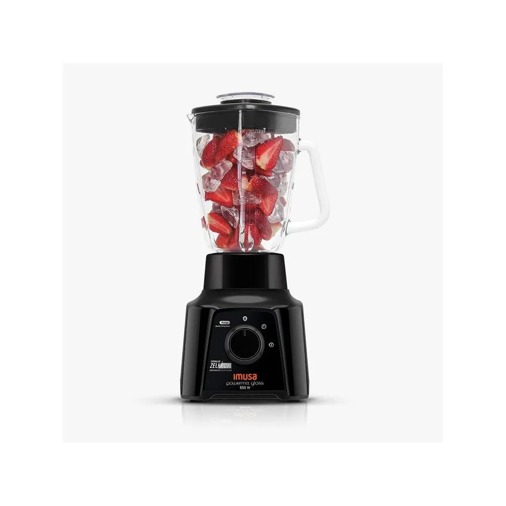LICUADORA IMUSA POWERMIX GLASS VIDRIO 2 VELOCIDADES