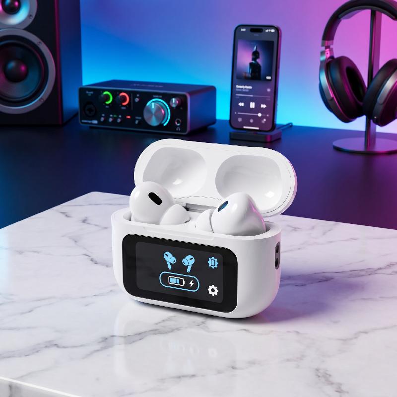 AURICULARES AUDIFONOS AIRPODS SEGUNDA GENERACION CON PANTALLA LED BLUETOOTH 3.5