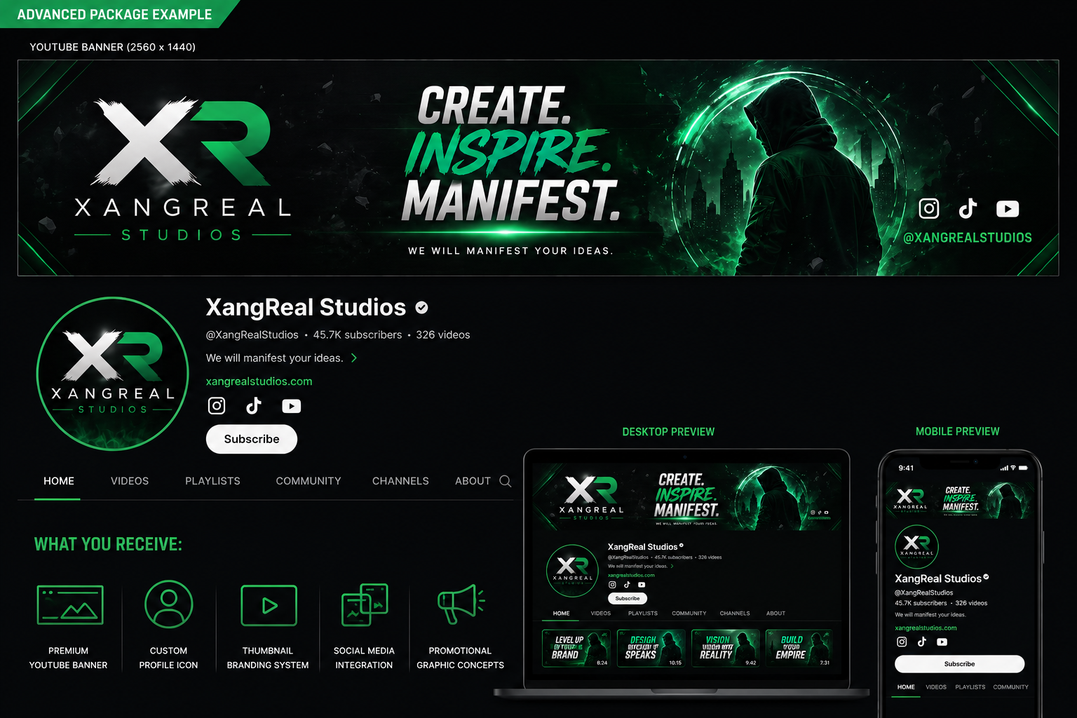 Advanced YouTube Brand Package