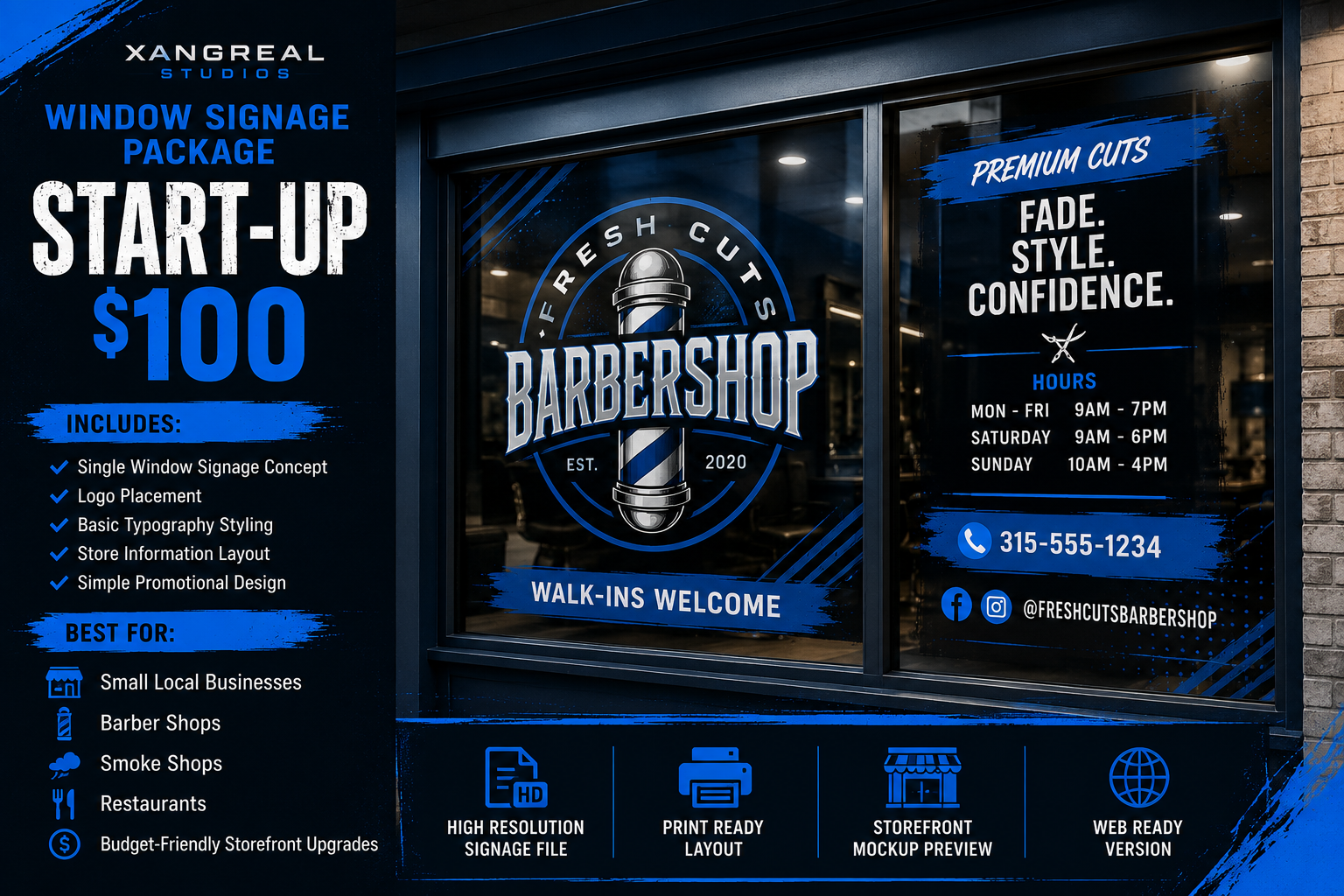 Start-Up Window Signage Package