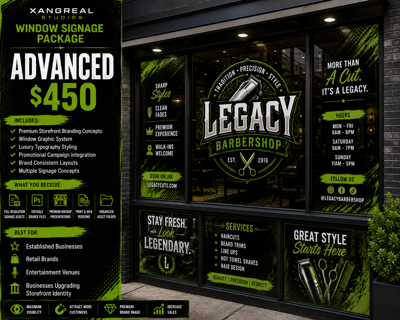 Advanced Window Signage Package