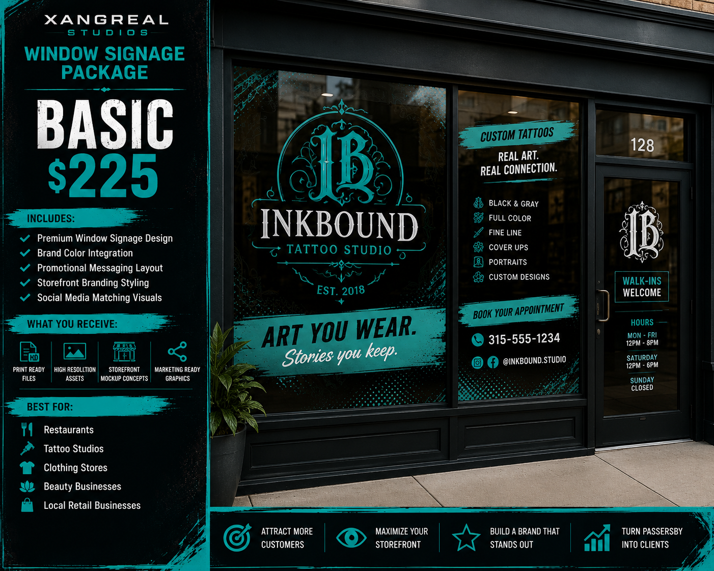 Basic Window Signage Package
