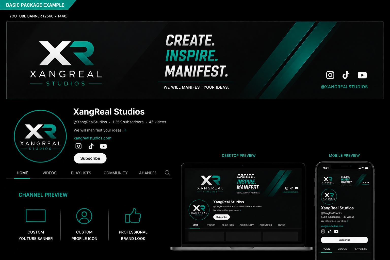 Basic YouTube Brand Package