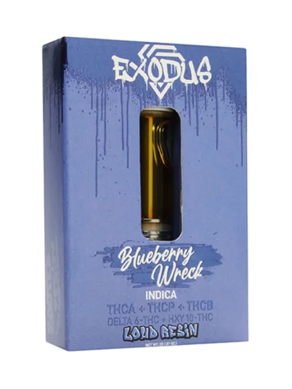 Buy Blueberry Wreck Exodus Zooted Loud Resin Cartridge 2G Online | Premium Hemp Vape Los Angeles CA
